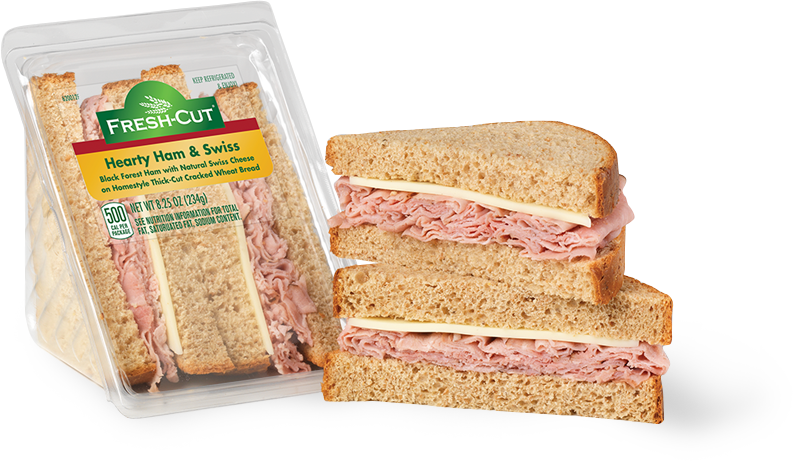 Black Forest Ham & Natural Swiss Hearty Size Wedge
